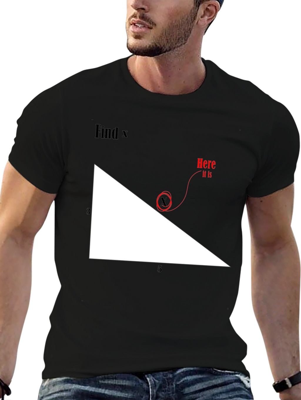Find X Graphic Tee - Math Humor T-Shirt