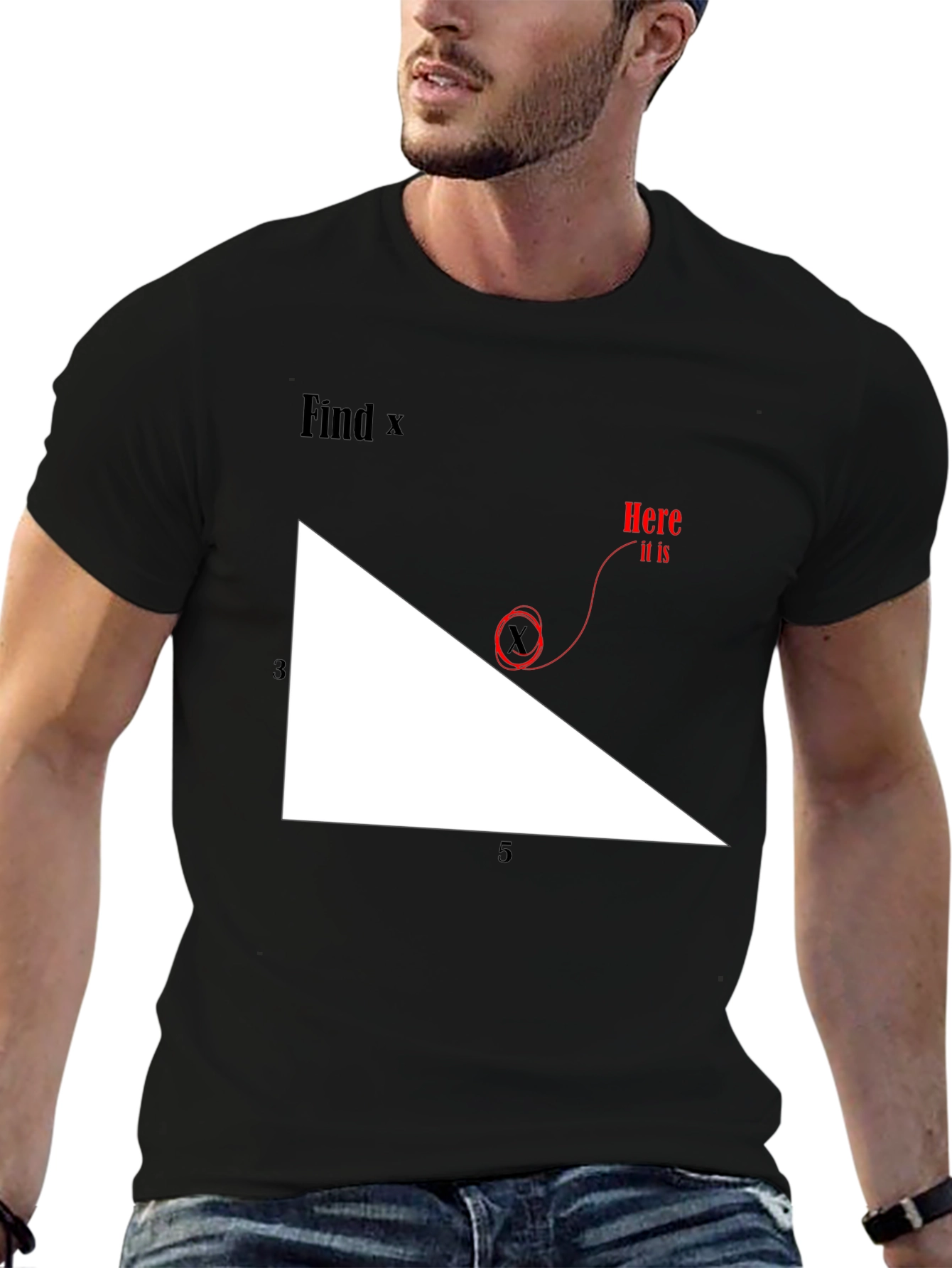 Find X Graphic Tee - Math Humor T-Shirt