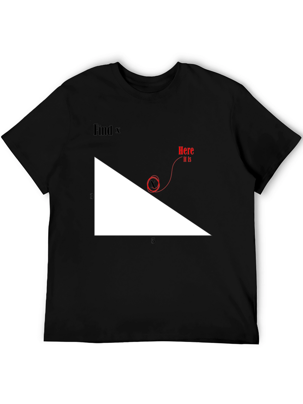 Find X Graphic Tee - Math Humor T-Shirt