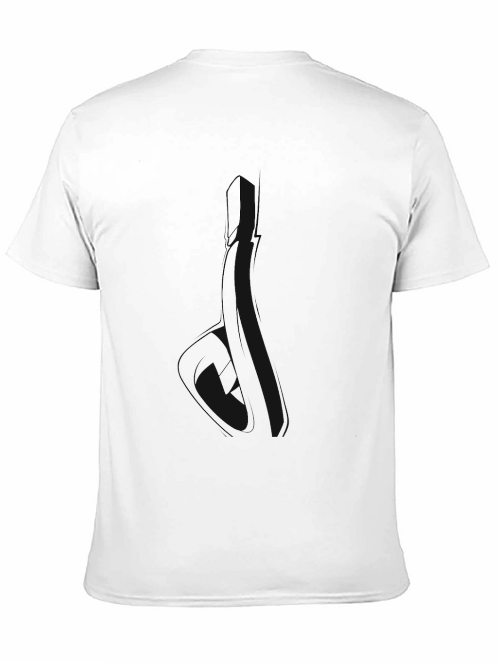 Mens Classic Black Crew Neck T-Shirt