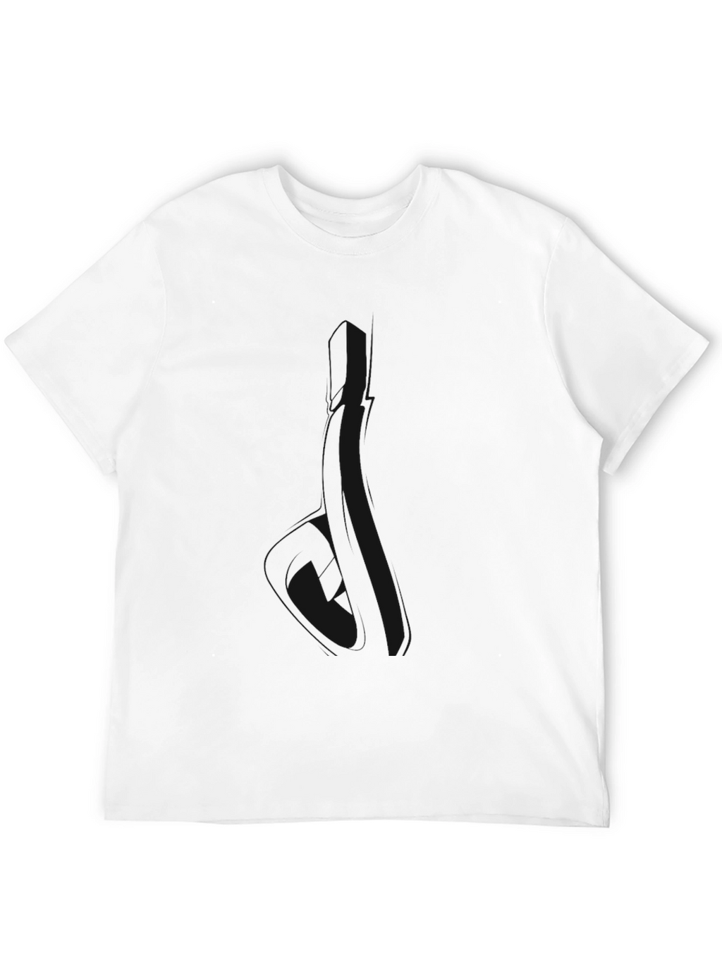 Mens Classic Black Crew Neck T-Shirt
