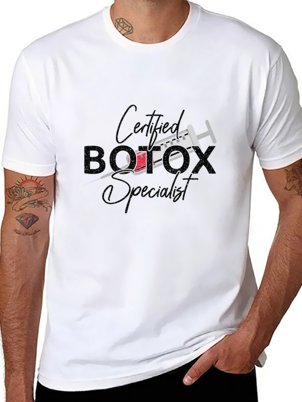 Certified Botox Specialist Black Graphic Tee