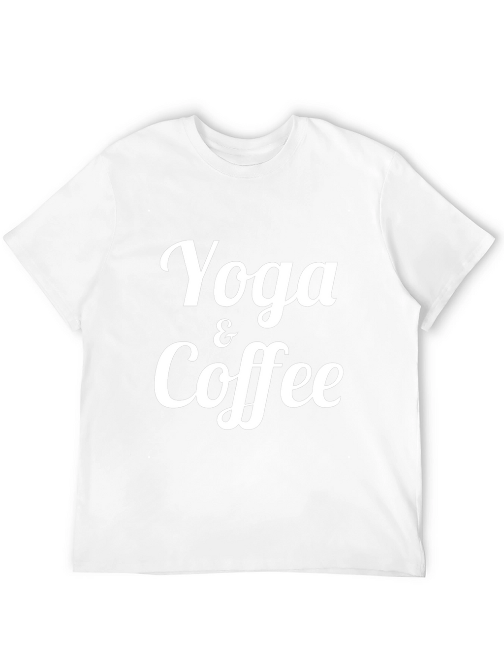 Yoga & Coffee Graphic Tee - Soft Black T-Shirt