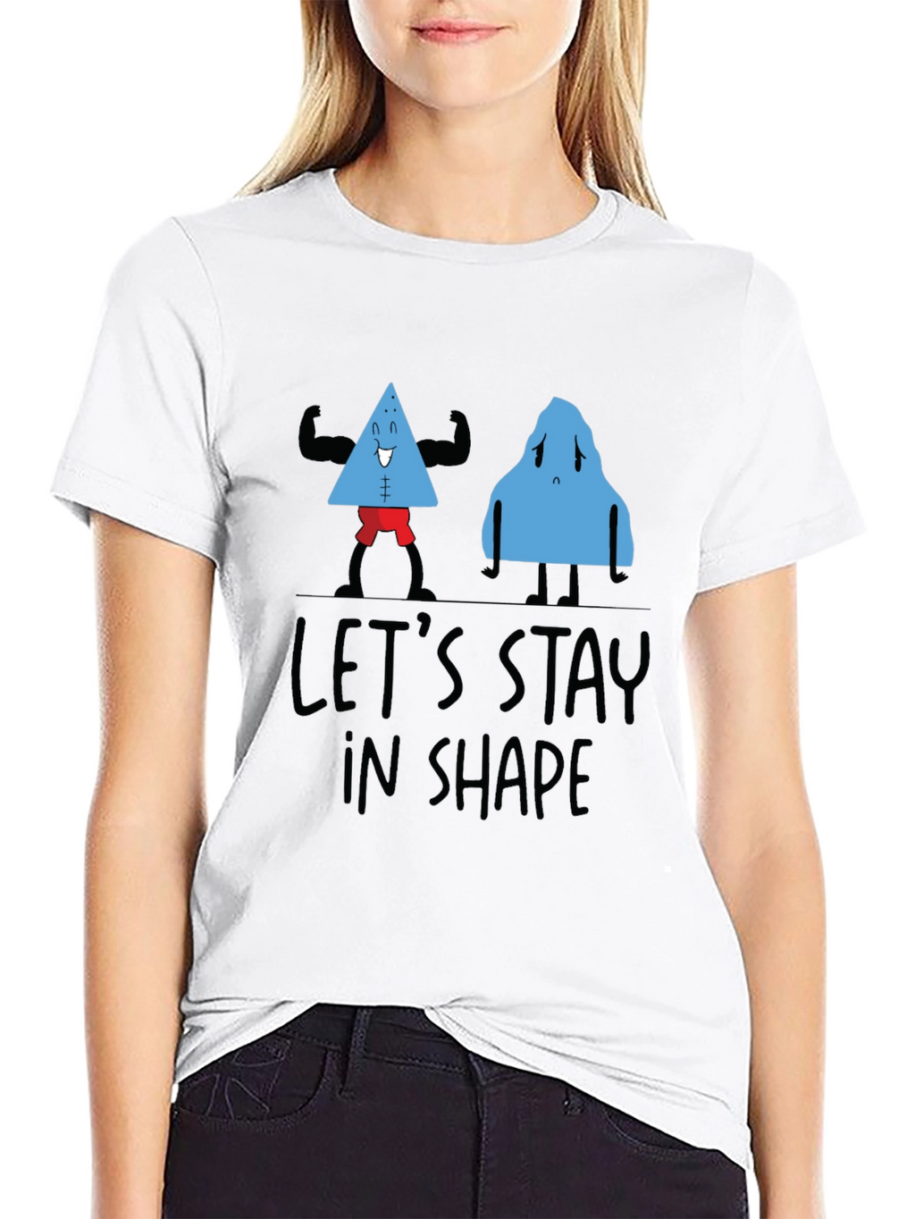Lets Stay In Shape Black T-Shirt