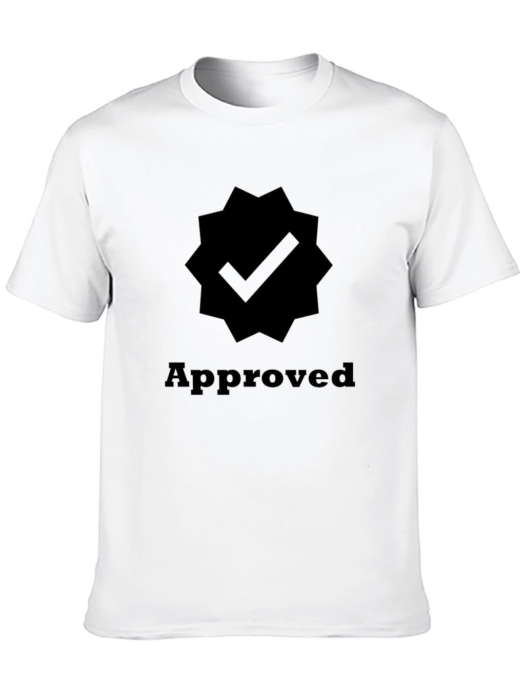 Approved Checkmark Graphic Tee - Black