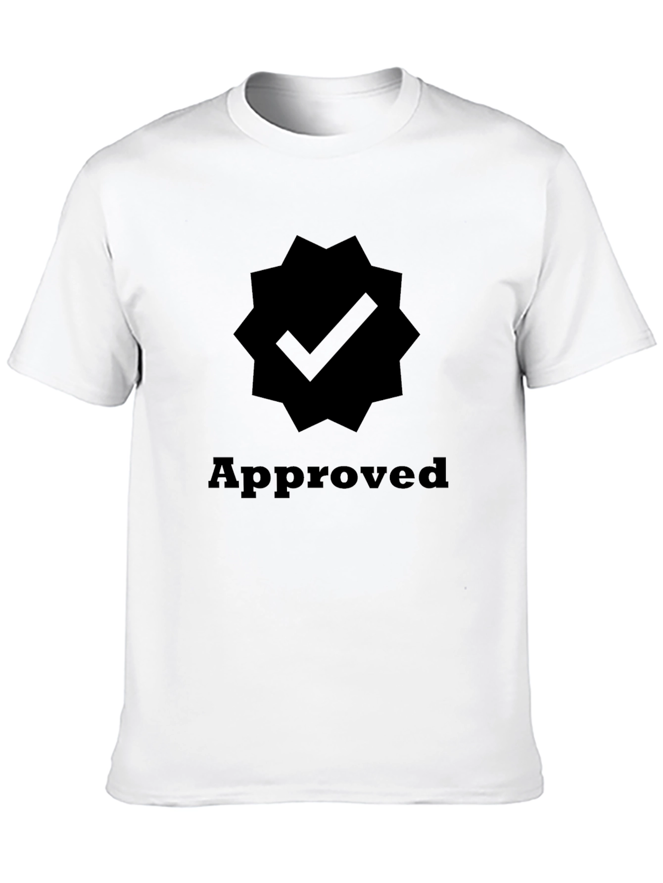 Approved Checkmark Graphic Tee - Black