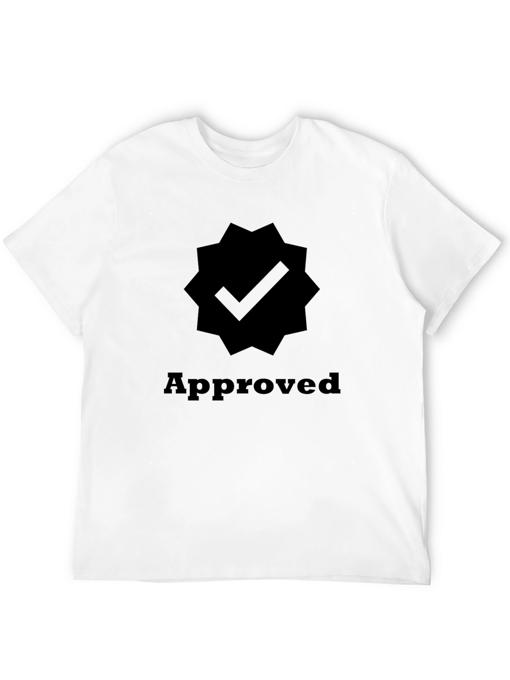 Approved Checkmark Graphic Tee - Black