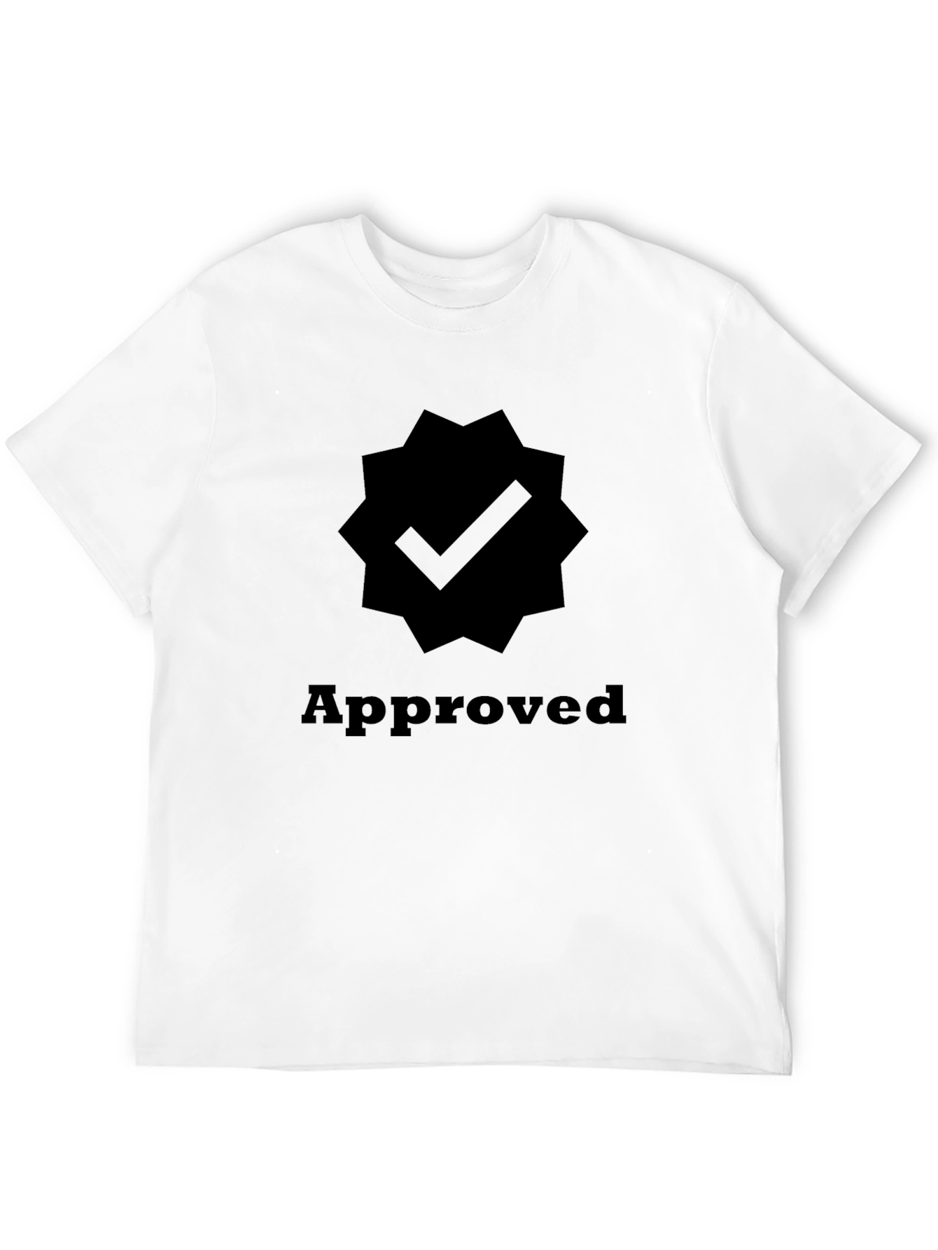 Approved Checkmark Graphic Tee - Black