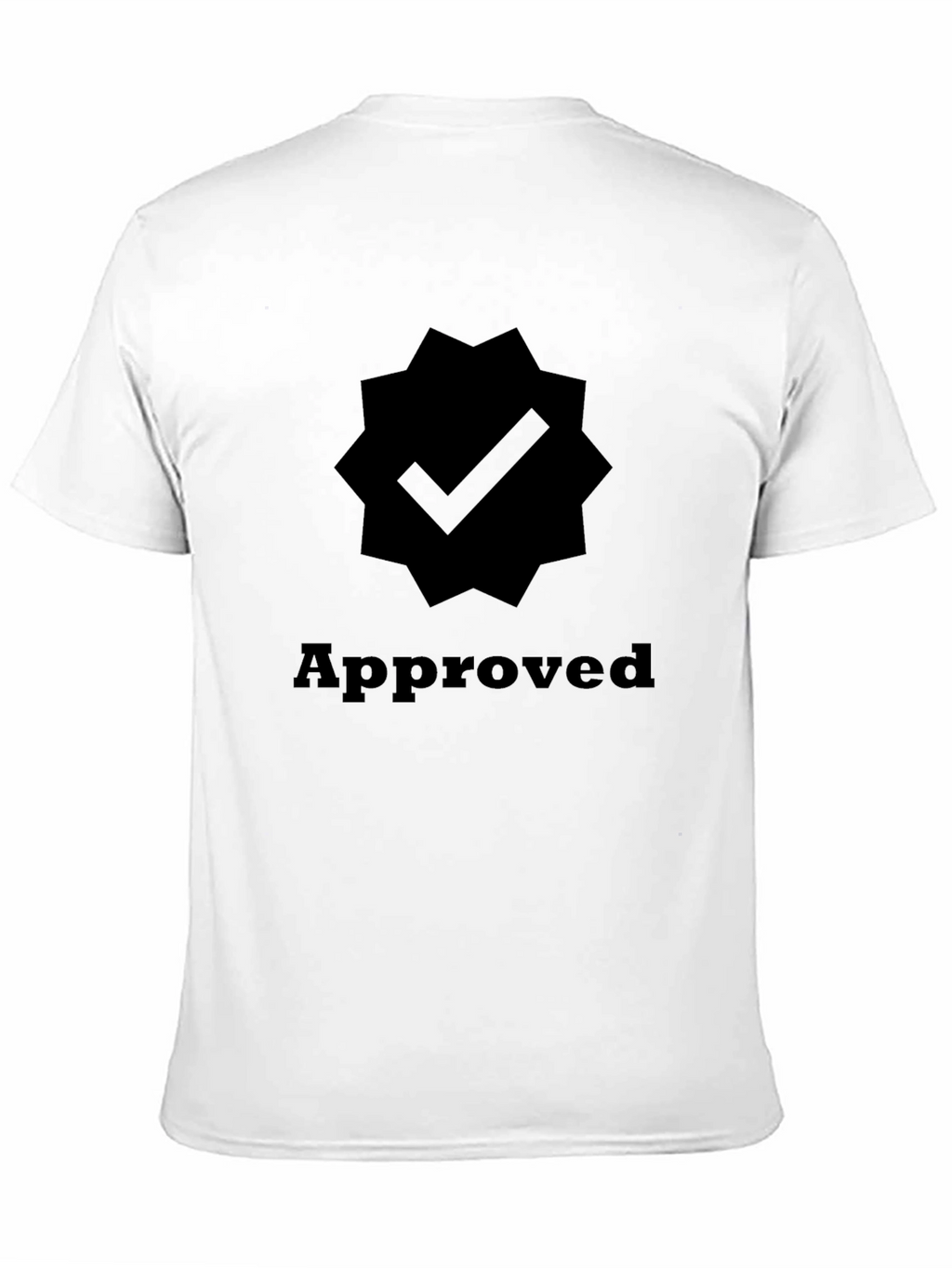 Approved Checkmark Graphic Tee - Black