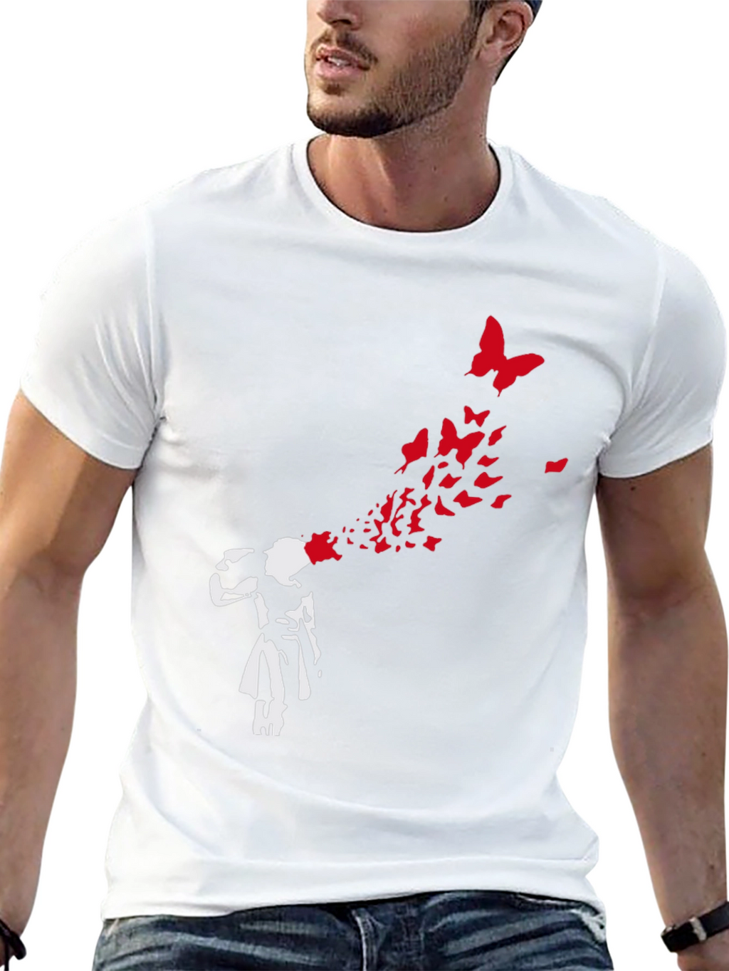 Banksy Butterfly Girl T-Shirt