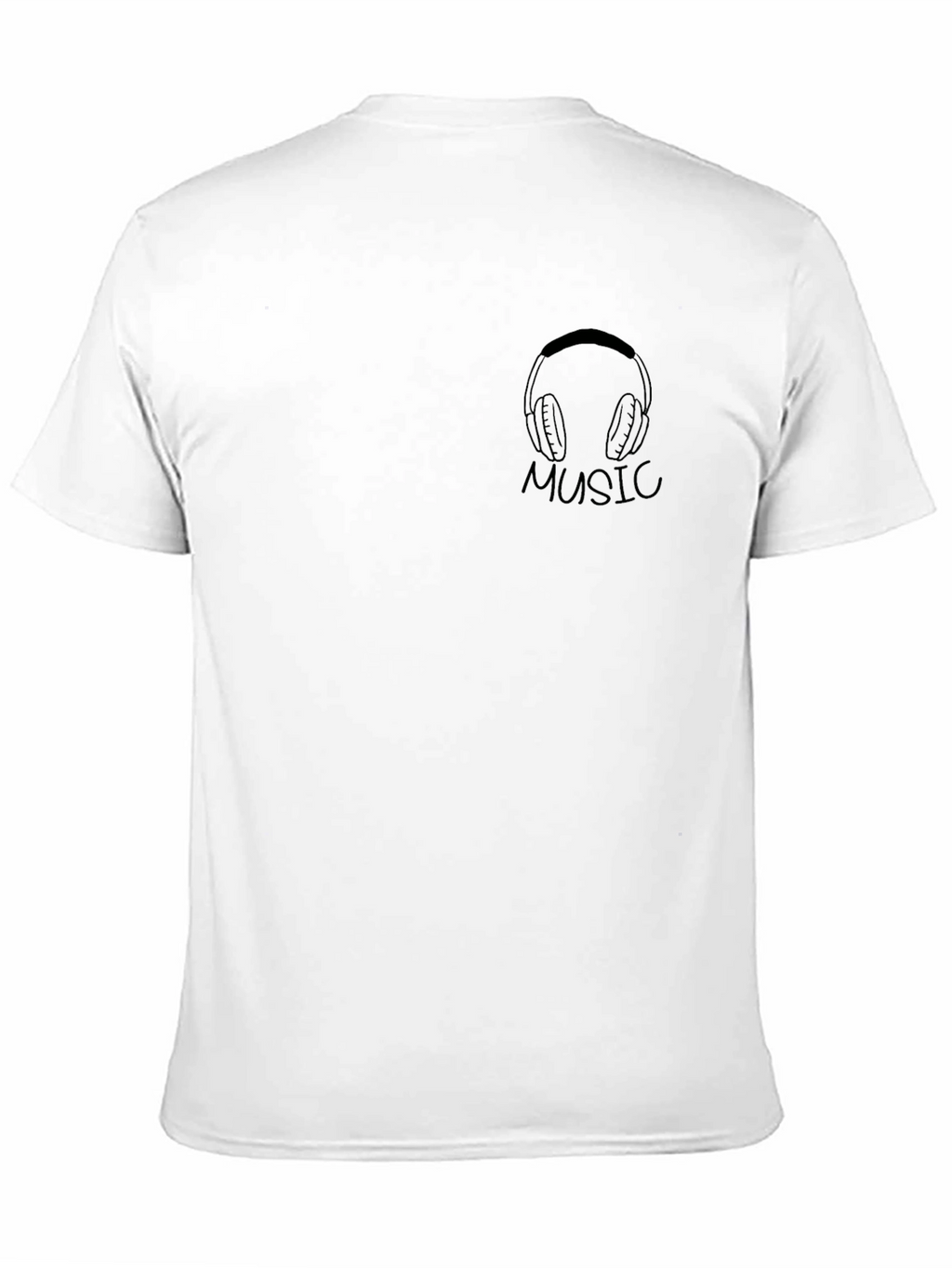 Music Lovers Black Graphic Tee