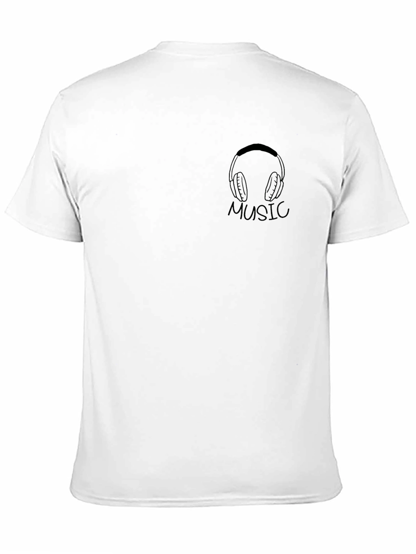 Music Lovers Black Graphic Tee