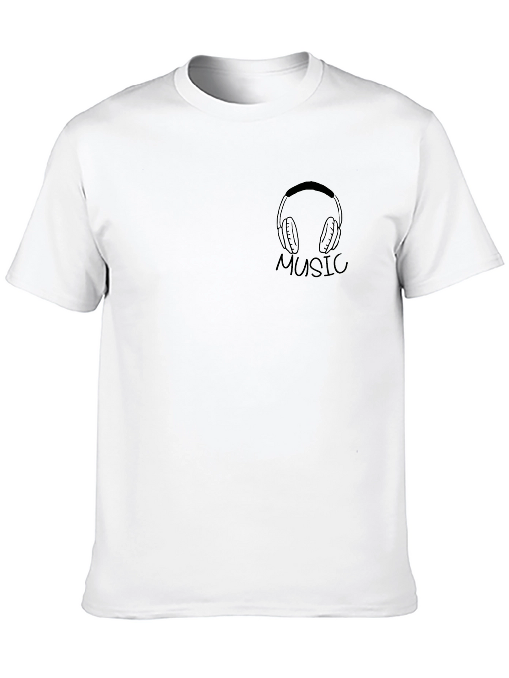 Music Lovers Black Graphic Tee