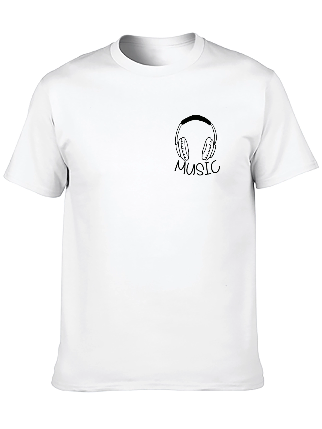 Music Lovers Black Graphic Tee