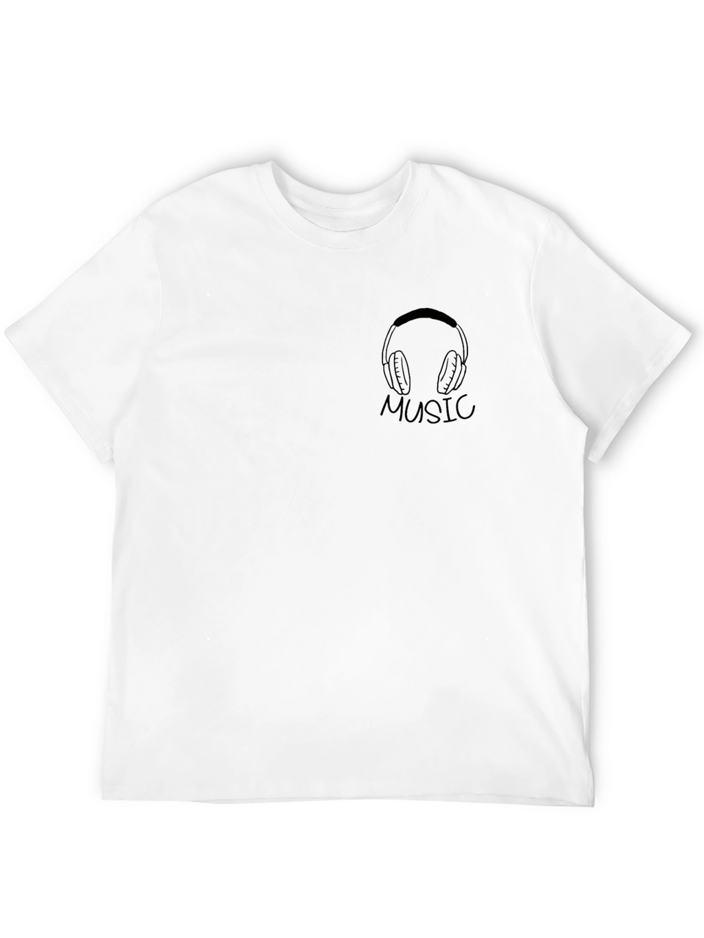 Music Lovers Black Graphic Tee