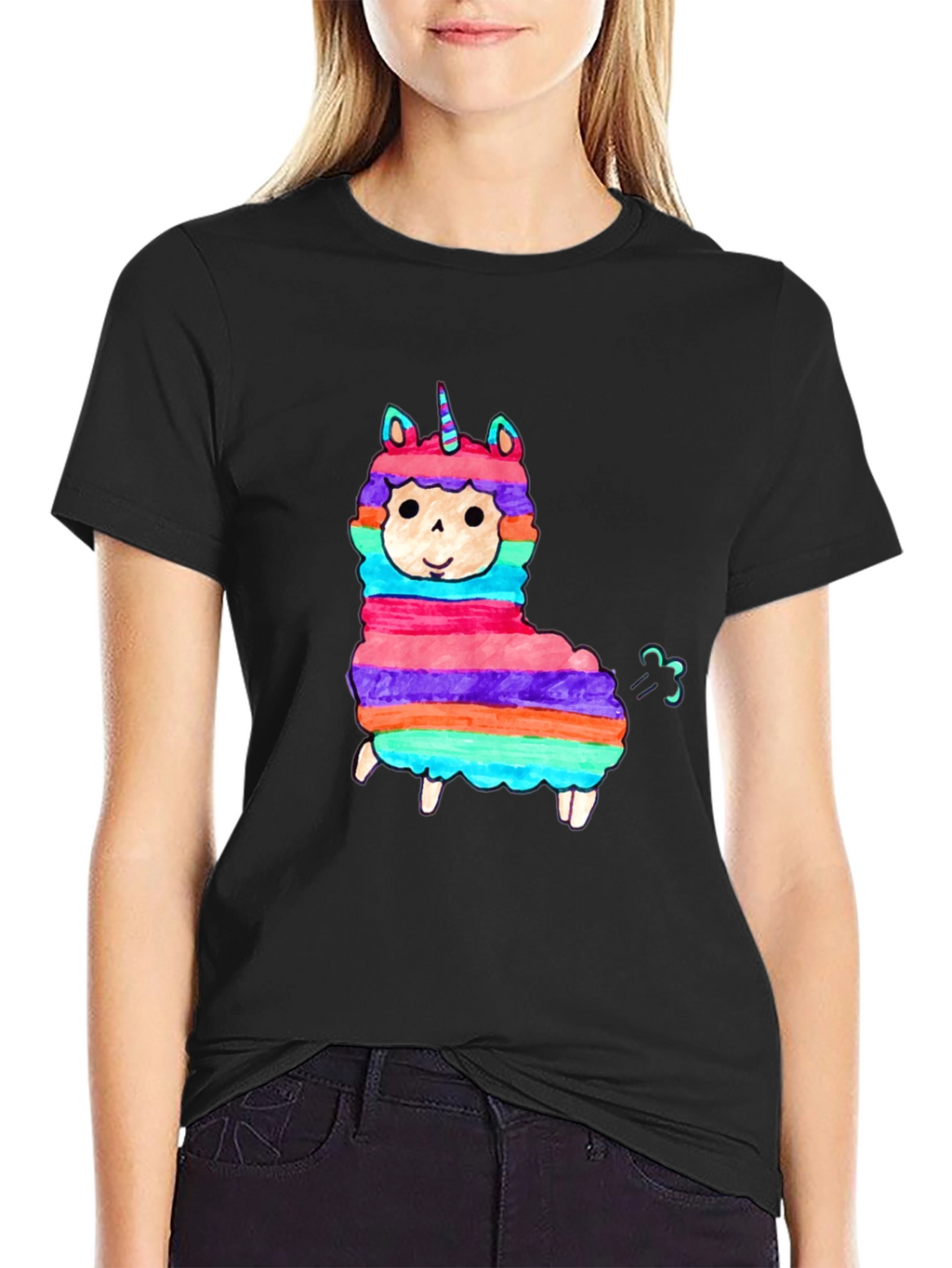 Llama Unicorn Funny T-Shirt
