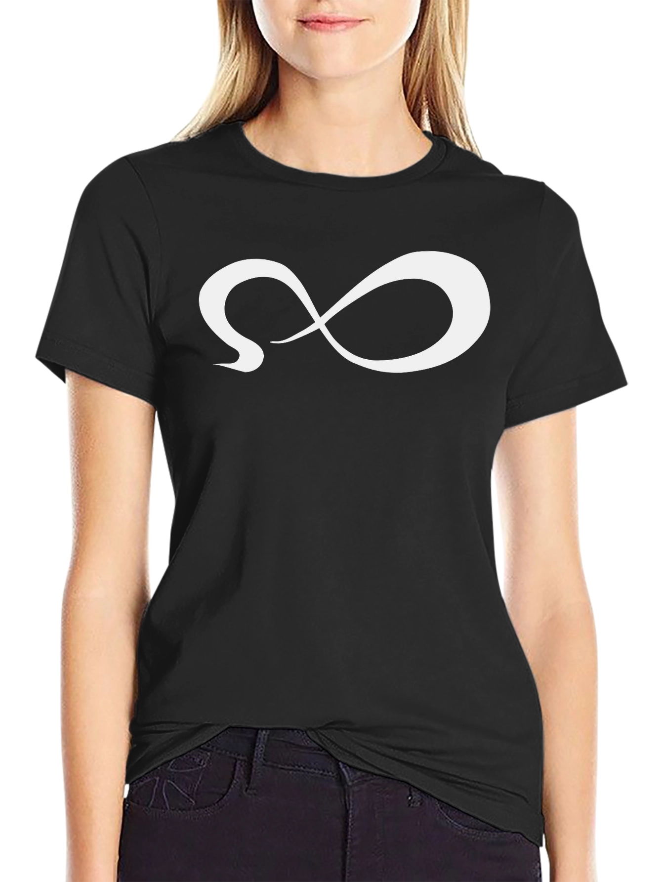 Infinity Symbol Graphic Tee - Modern Minimalist Design