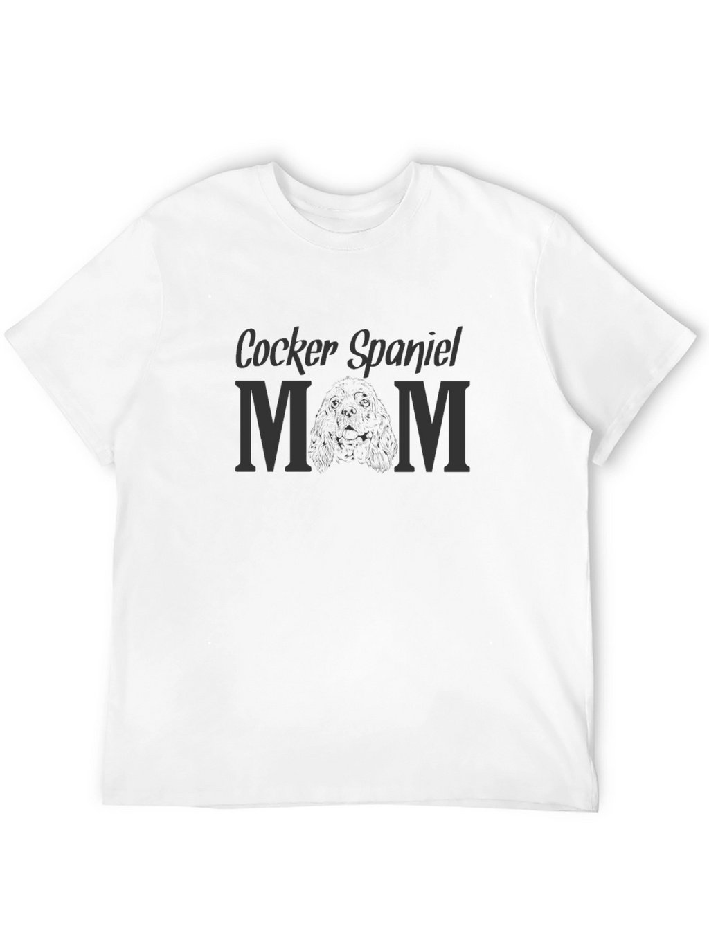 Cocker Spaniel Mom T-Shirt - Black Dog Lover Tee