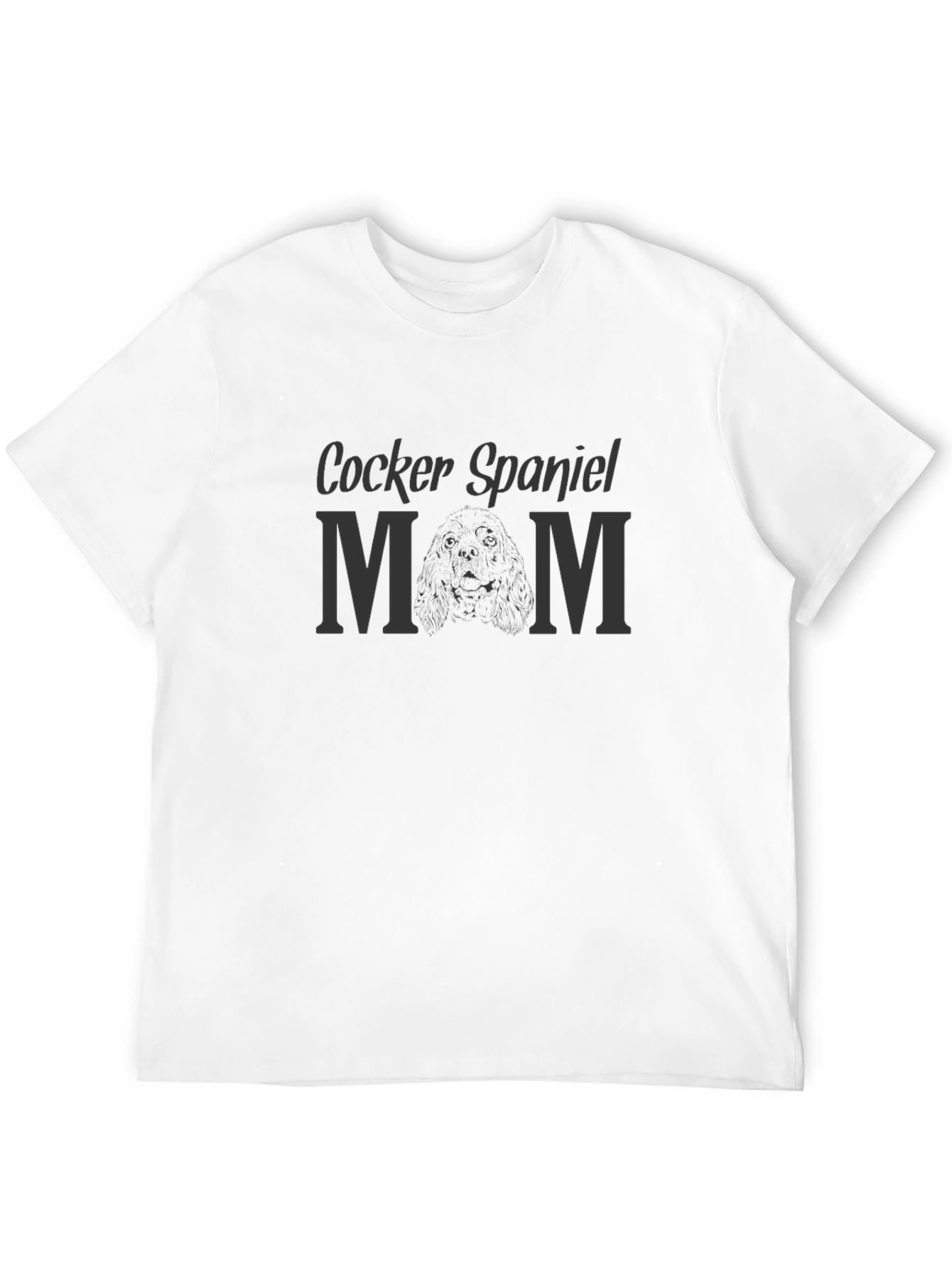 Cocker Spaniel Mom T-Shirt - Black Dog Lover Tee