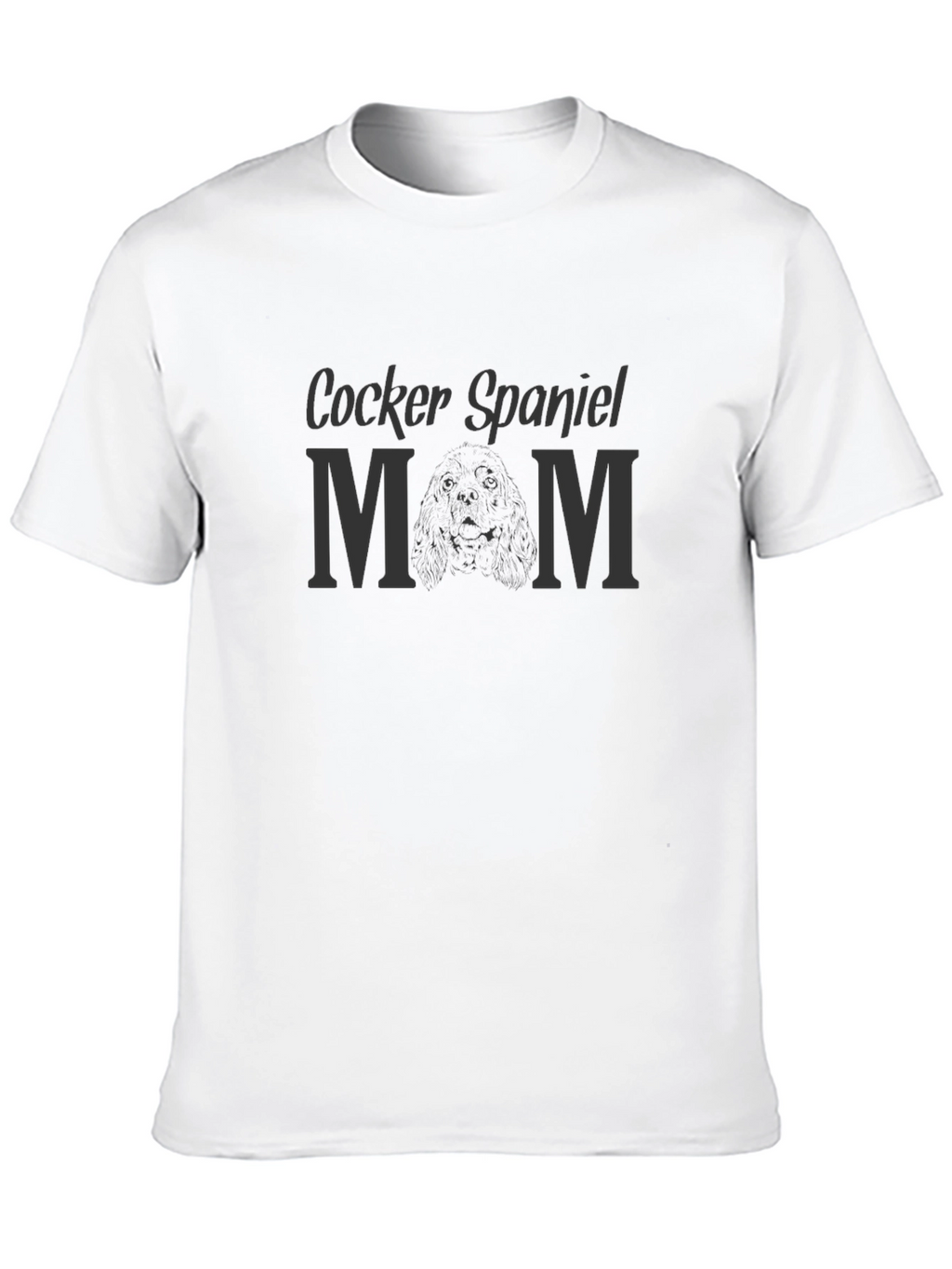 Cocker Spaniel Mom T-Shirt - Black Dog Lover Tee