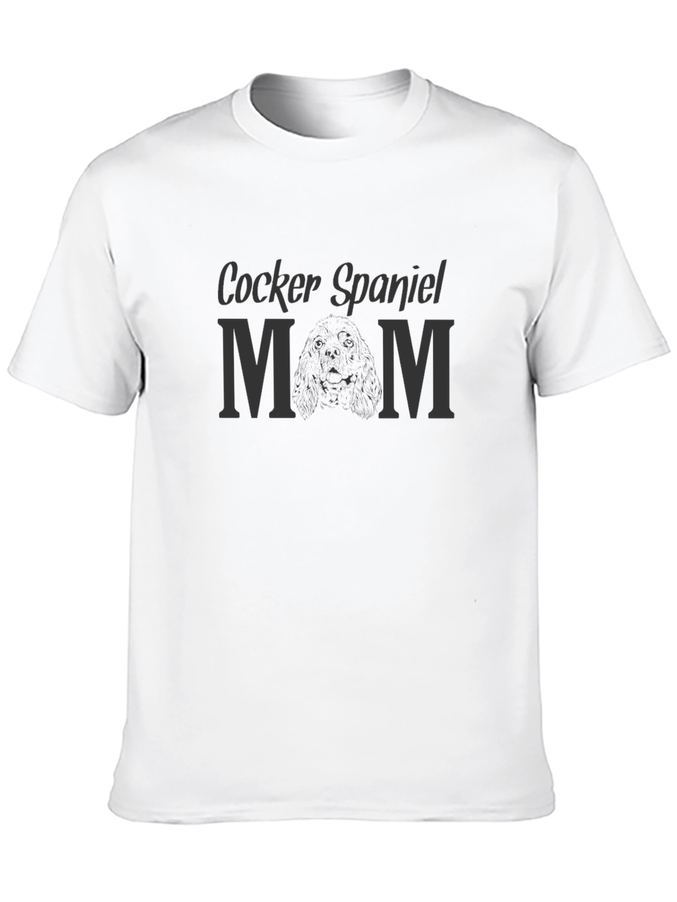 Cocker Spaniel Mom T-Shirt - Black Dog Lover Tee