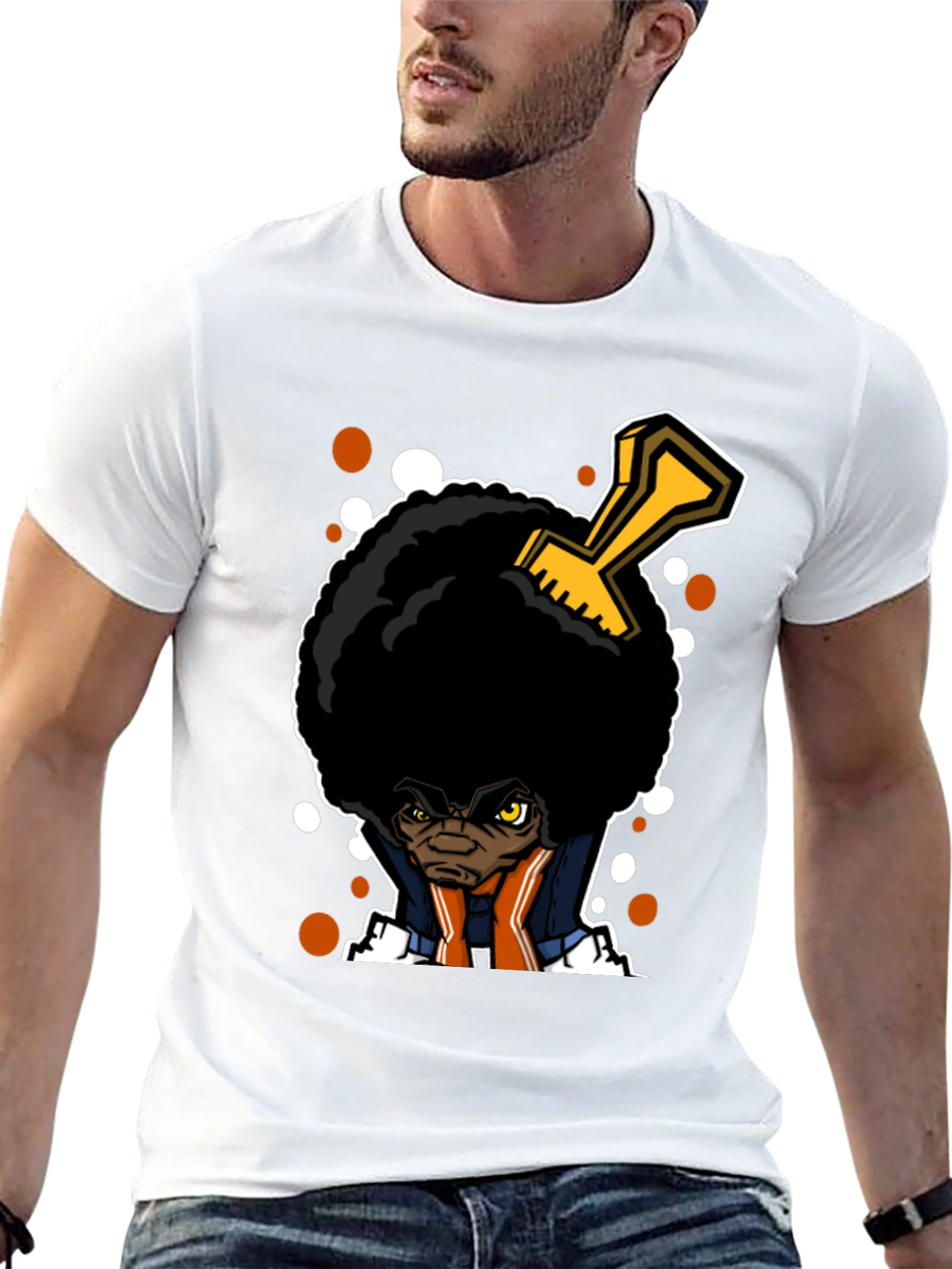 Afro Comb Graphic T-Shirt
