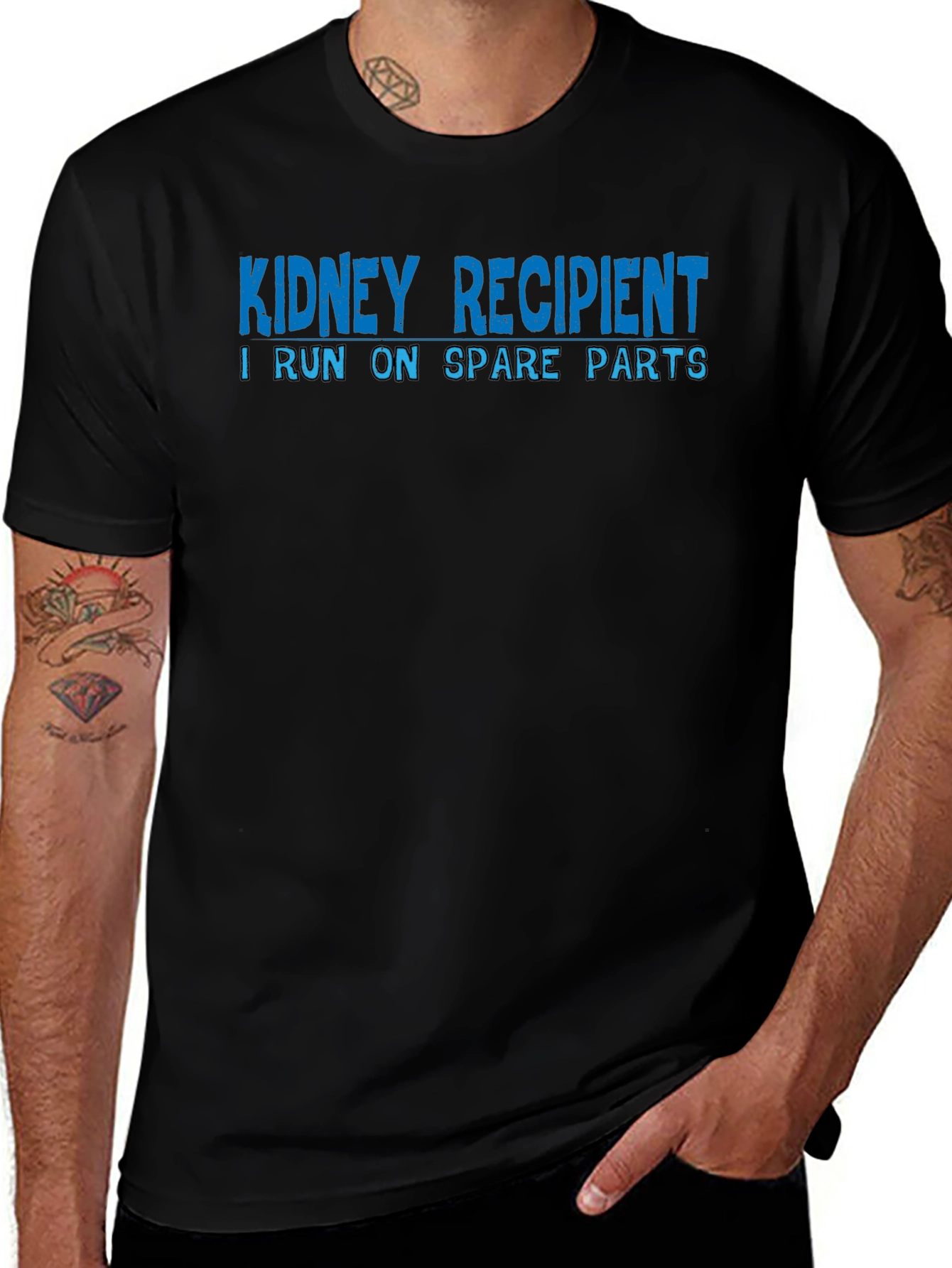 Kidney Recipient T-Shirt - Spare Parts Design