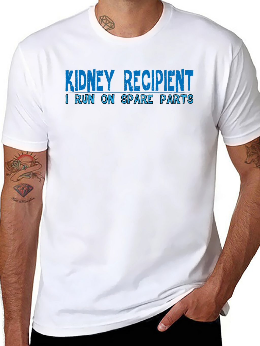Kidney Recipient T-Shirt - Spare Parts Design