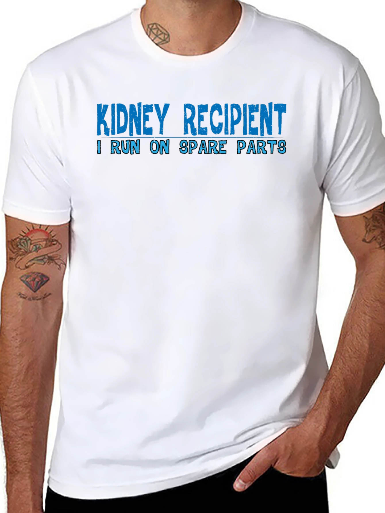 Kidney Recipient T-Shirt - Spare Parts Design