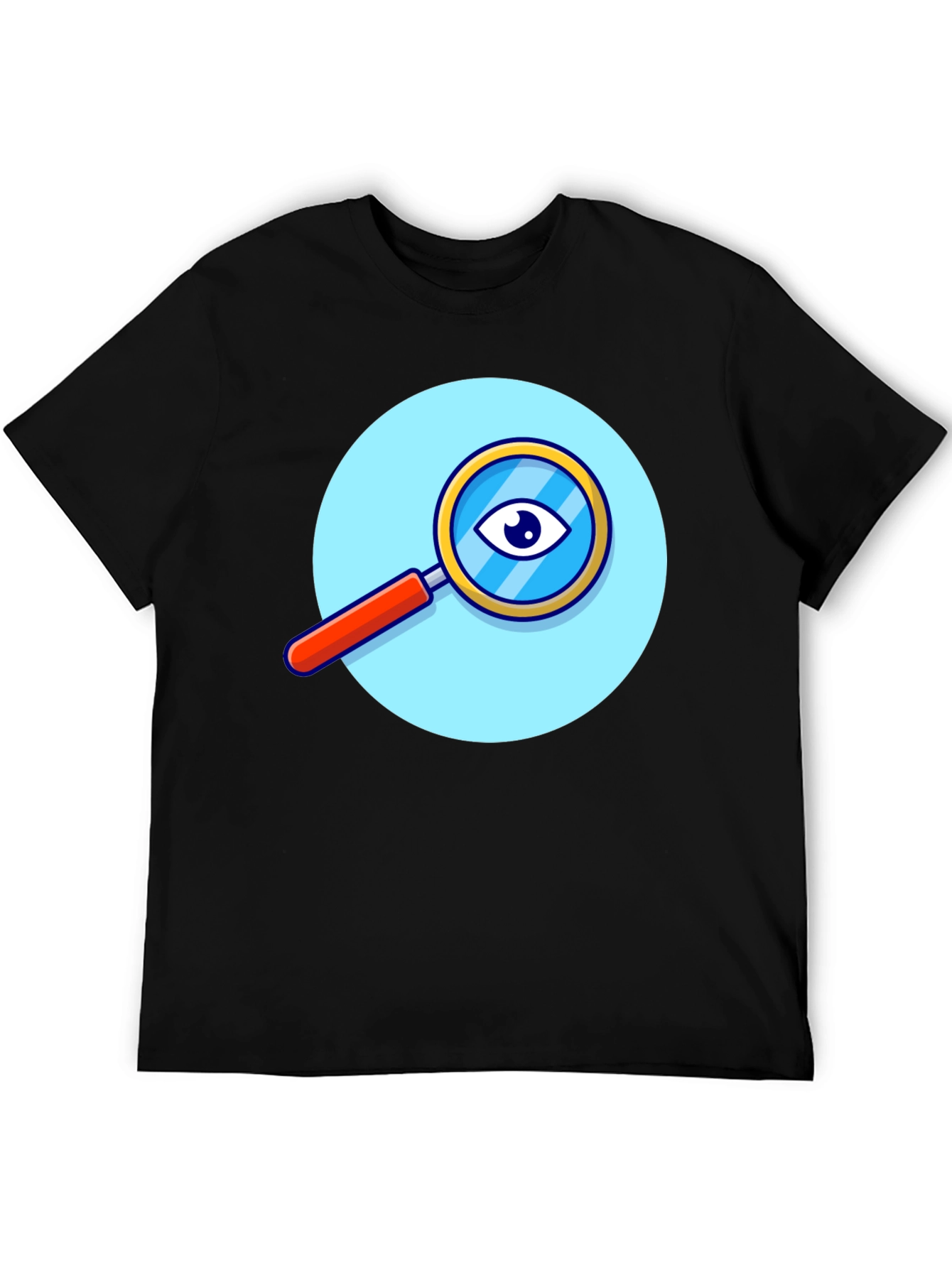 Eye See You Graphic Tee - Black Cotton Comfort