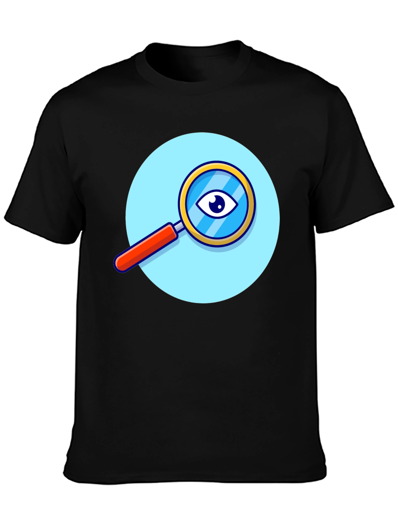Eye See You Graphic Tee - Black Cotton Comfort