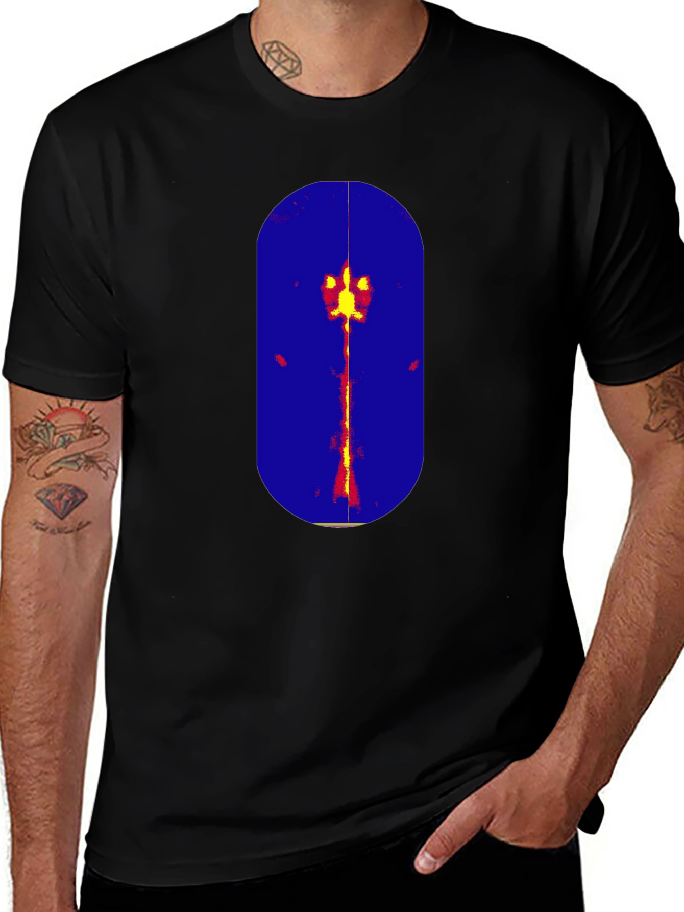 Modern Art Black T-Shirt - Bold Graphic Tee