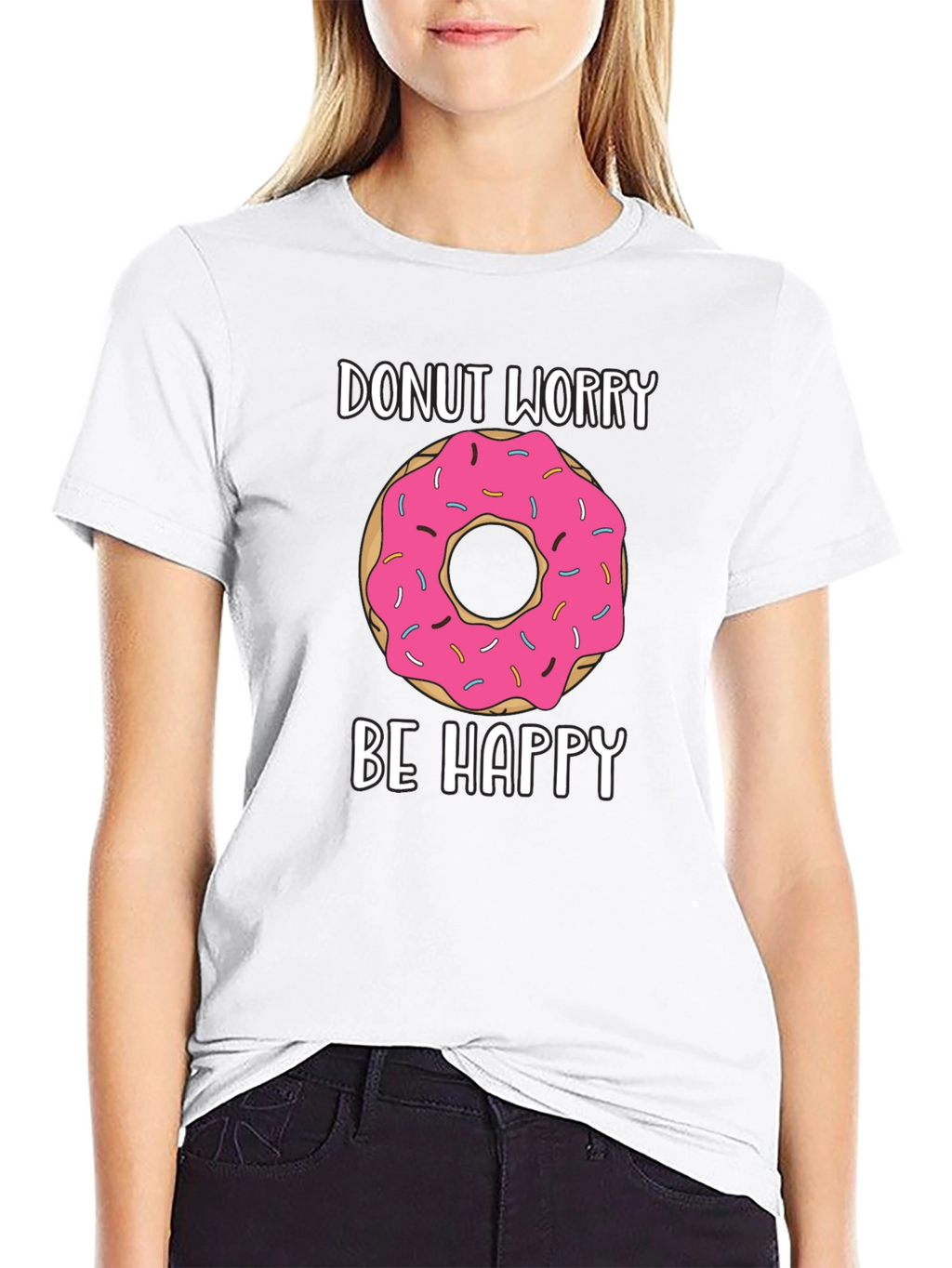 Donut Worry Be Happy Graphic Tee