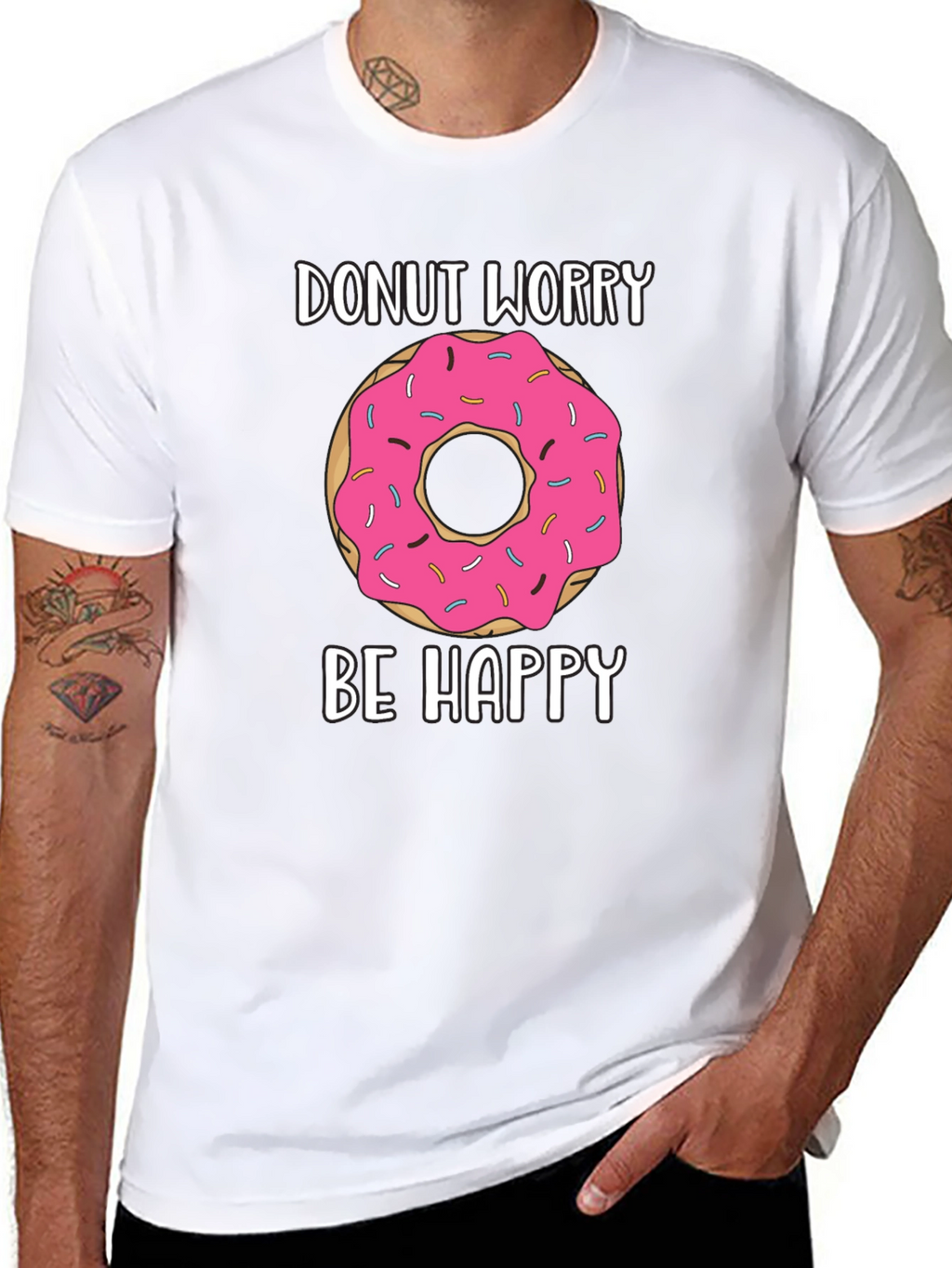 Donut Worry Be Happy Graphic Tee
