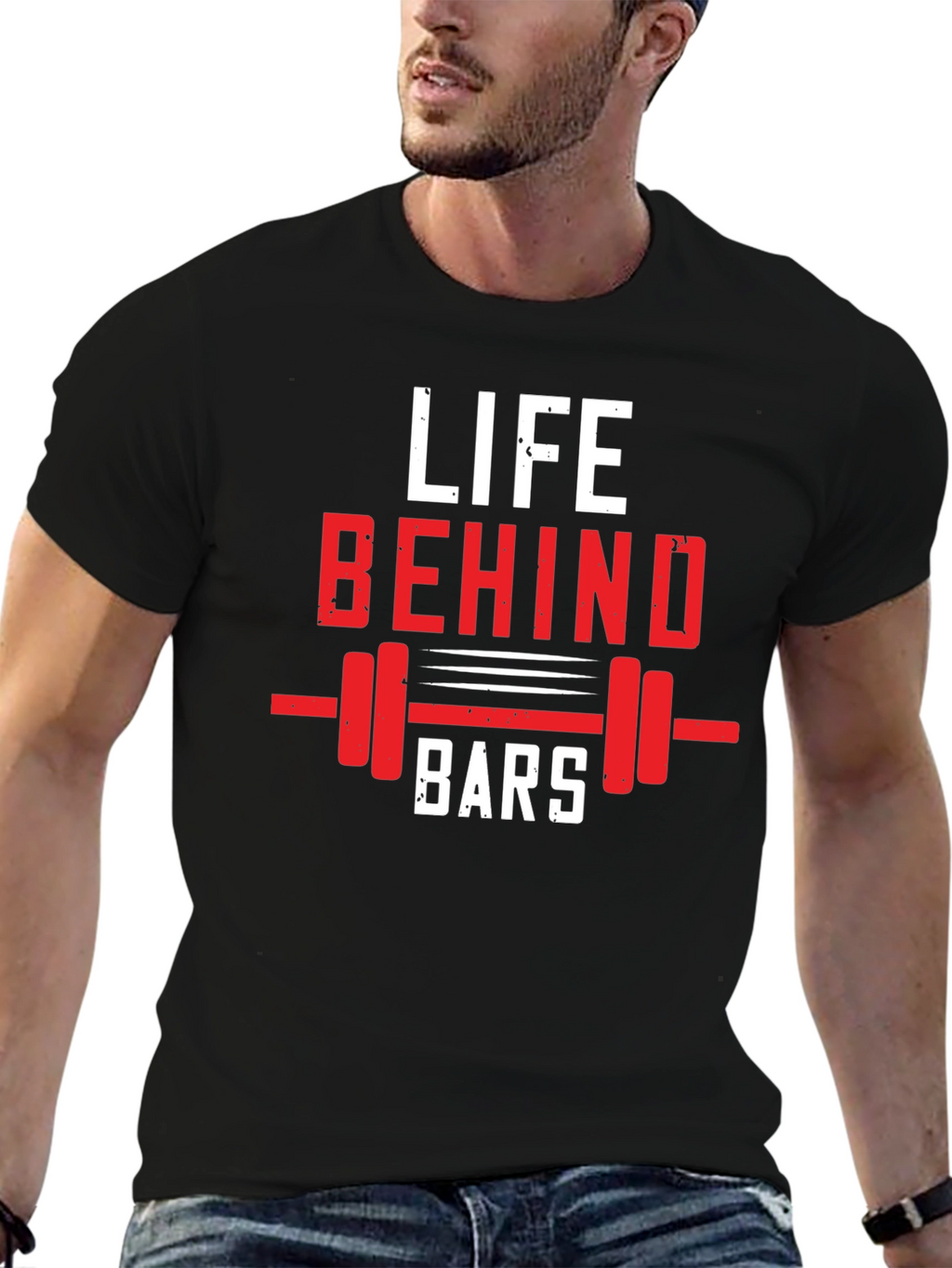 Life Behind Bars Graphic Tee - Black