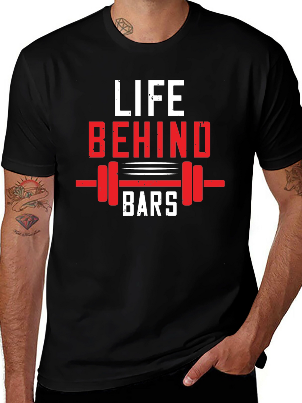 Life Behind Bars Graphic Tee - Black
