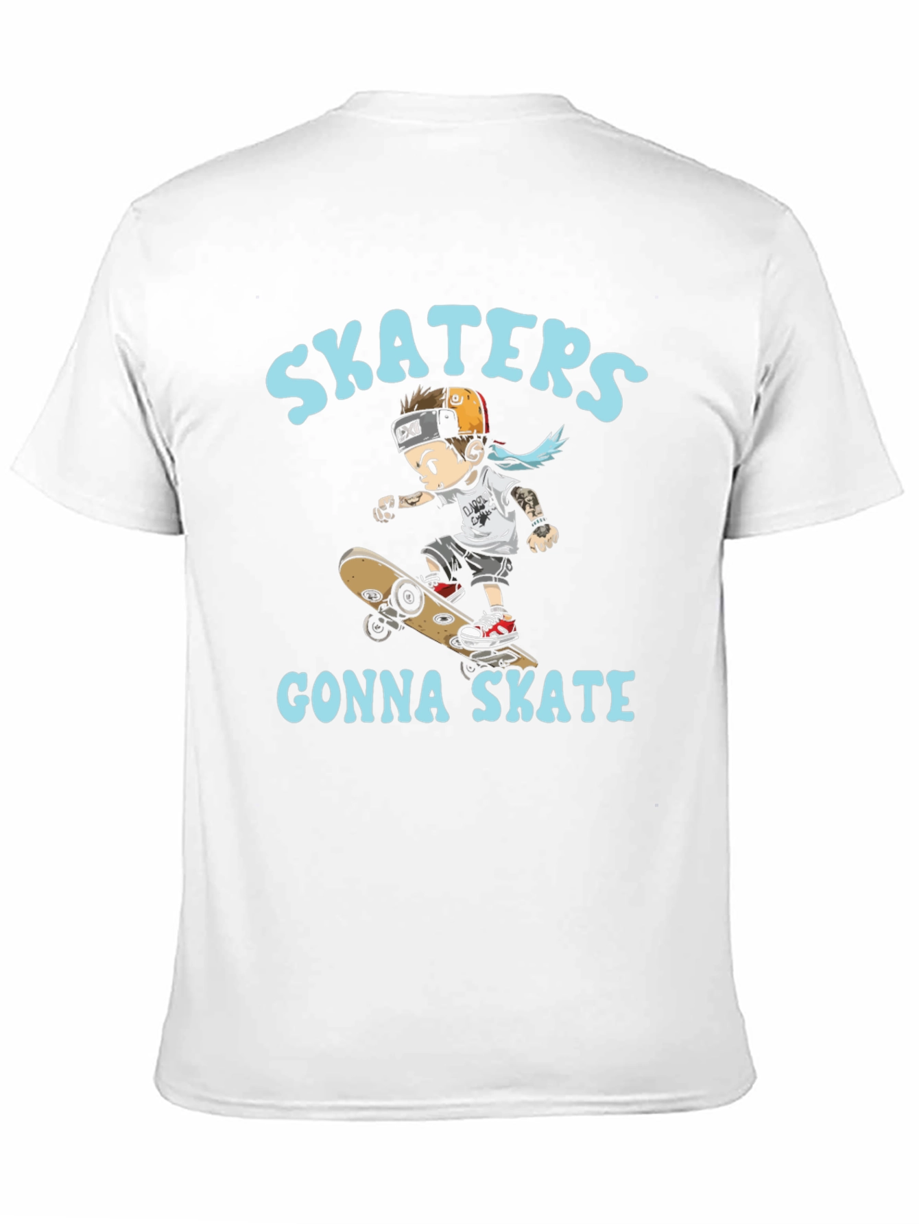 Skaters Gonna Skate T-Shirt - Black Cotton Tee