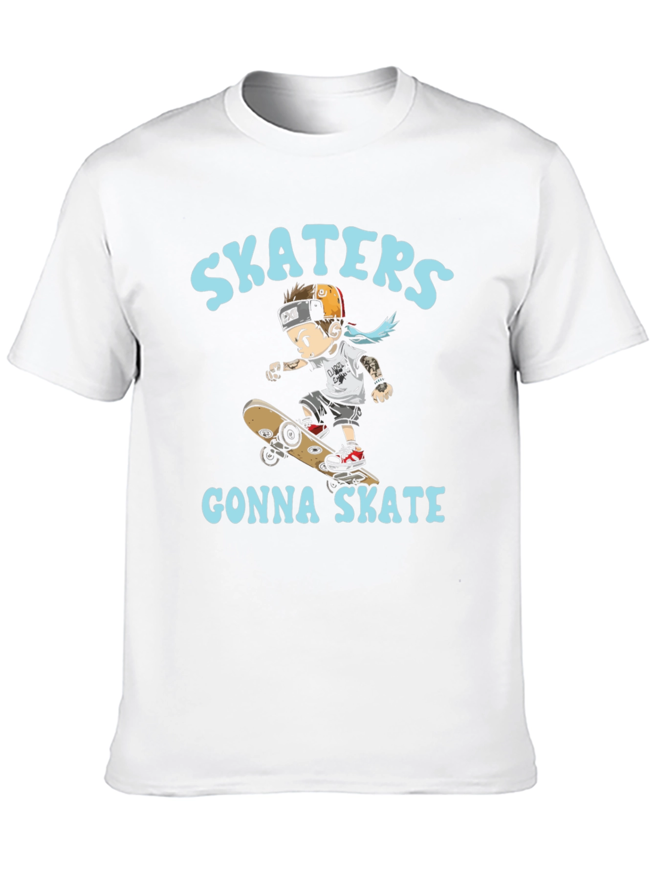 Skaters Gonna Skate T-Shirt - Black Cotton Tee