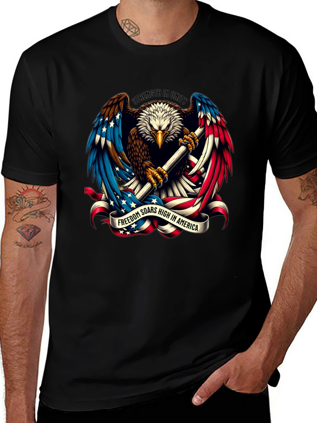 American Eagle Patriotic Graphic T-Shirt