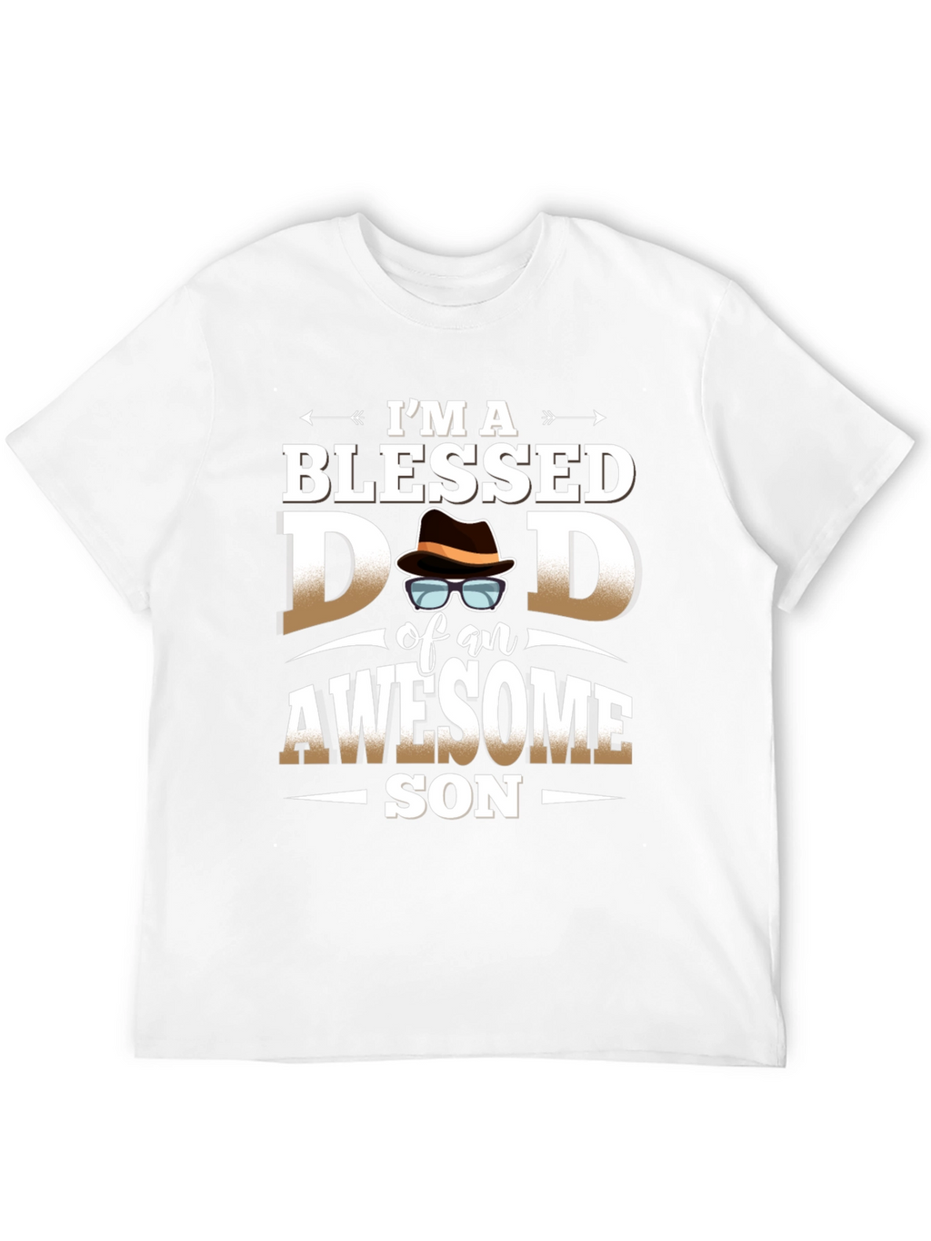 Blessed Dad Awesome Son Graphic T-Shirt