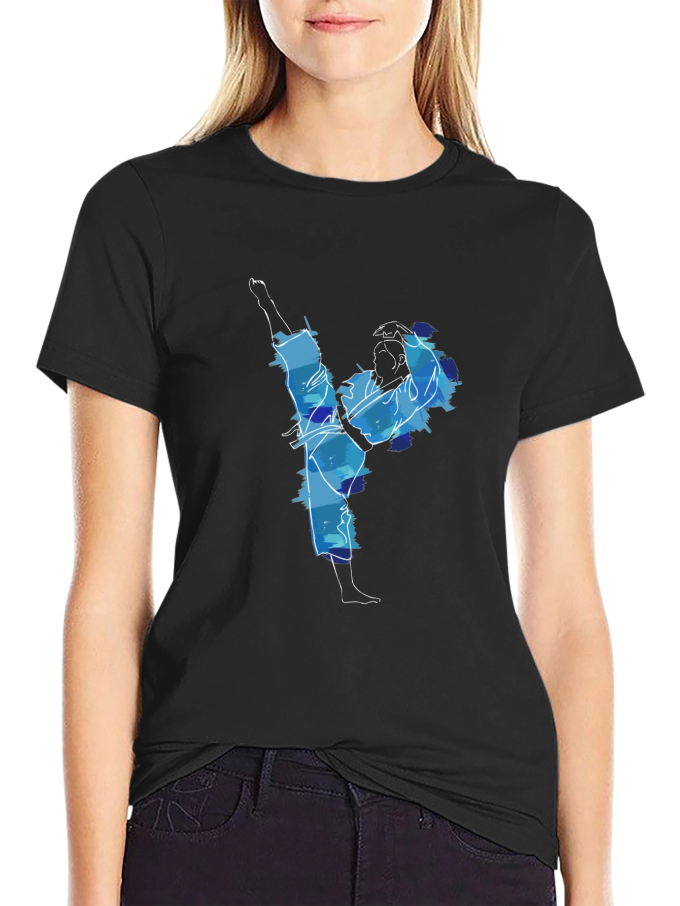 Karate High Kick T-Shirt - Action Ready