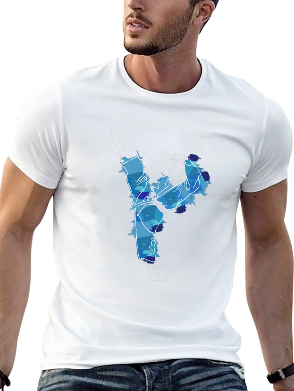 Karate High Kick T-Shirt - Action Ready