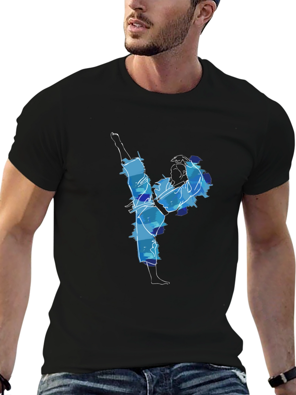 Karate High Kick T-Shirt - Action Ready