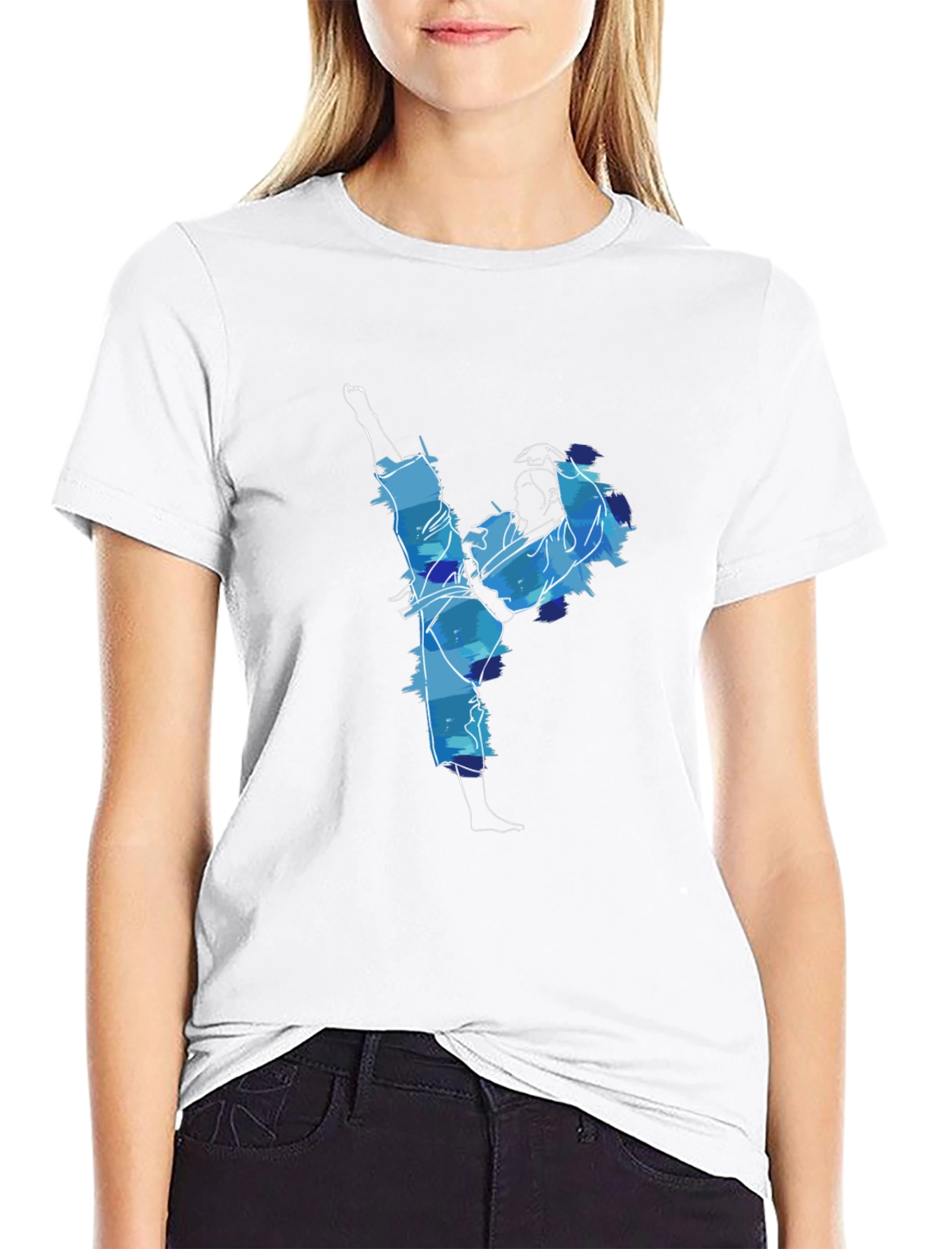 Karate High Kick T-Shirt - Action Ready