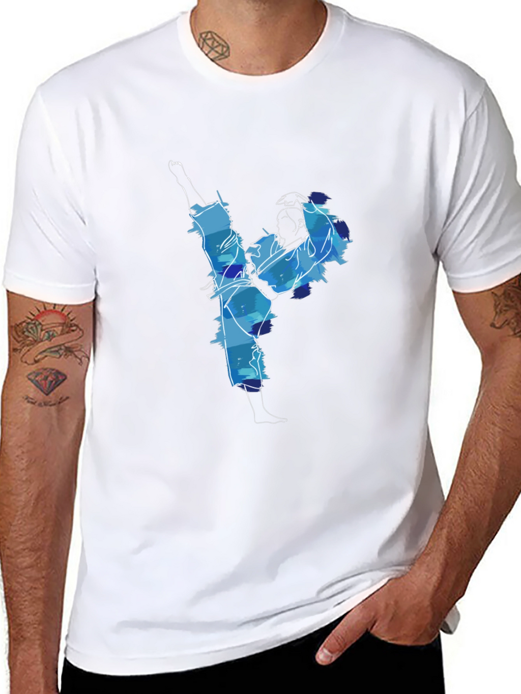 Karate High Kick T-Shirt - Action Ready