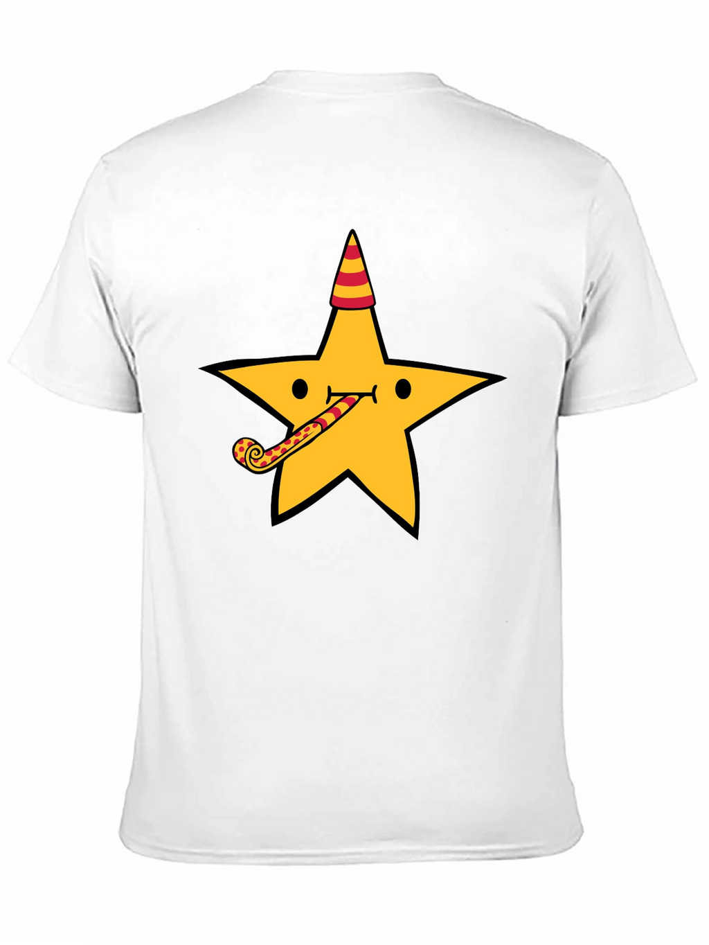 Party Star Graphic Tee - Fun Black T-Shirt
