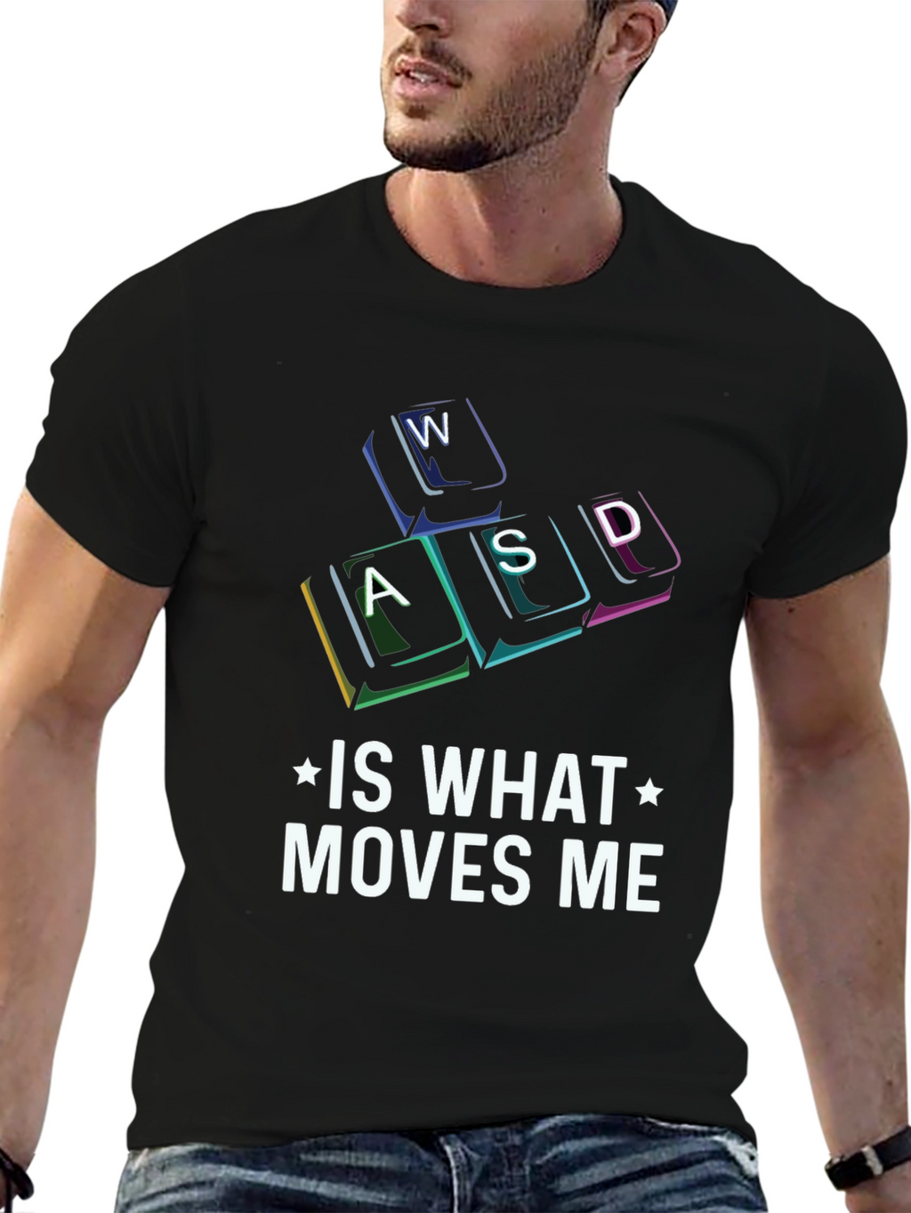 Gamer T-Shirt - WASD Moves Me!