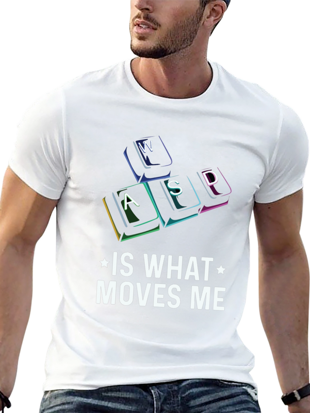 Gamer T-Shirt - WASD Moves Me!