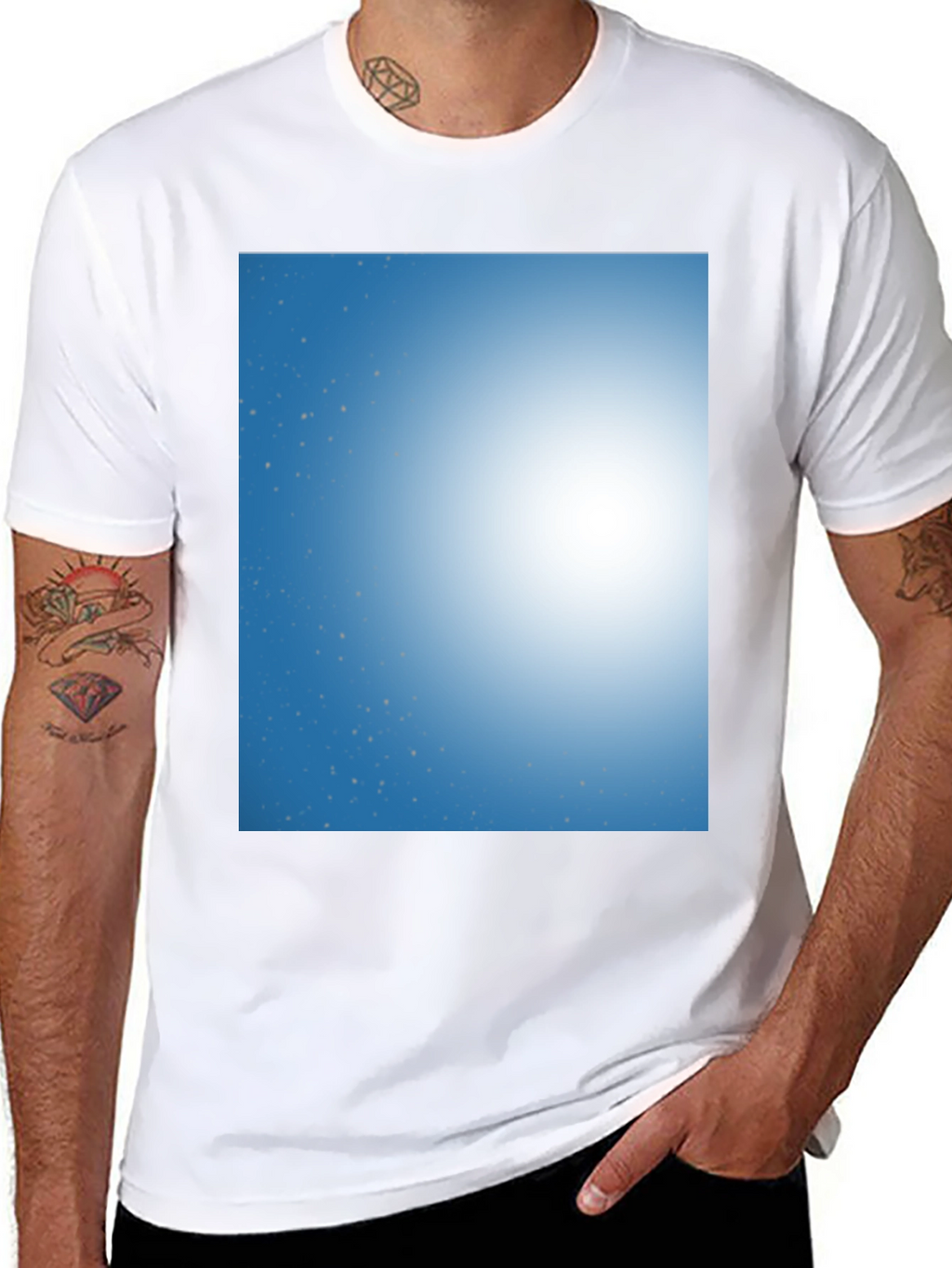 Celestial Dream T-Shirt - Blue Sky & Stars