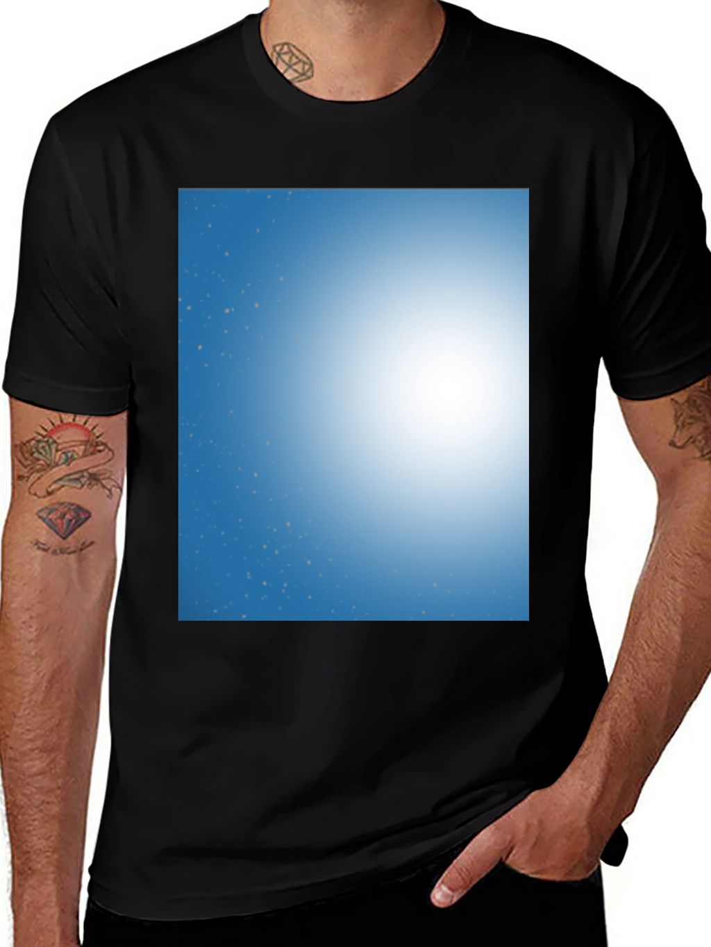 Celestial Dream T-Shirt - Blue Sky & Stars